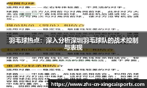 羽毛球热点：深入分析深圳羽毛球队的战术控制与表现
